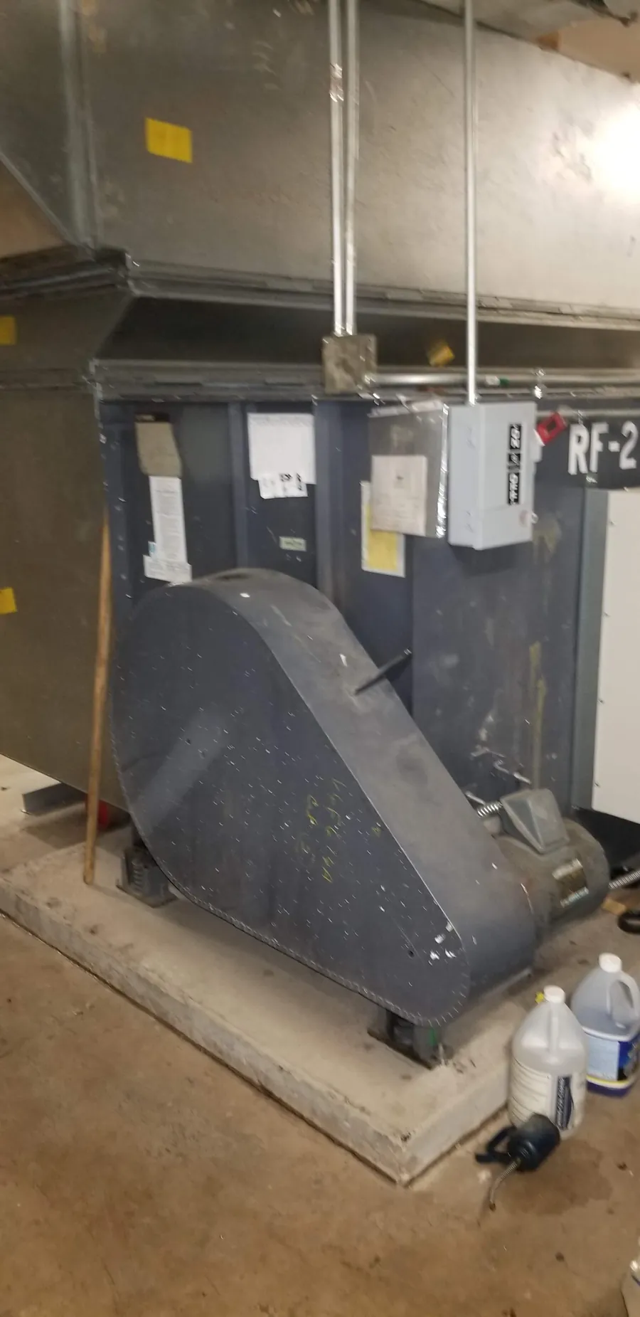 Cleaning school air ducts
