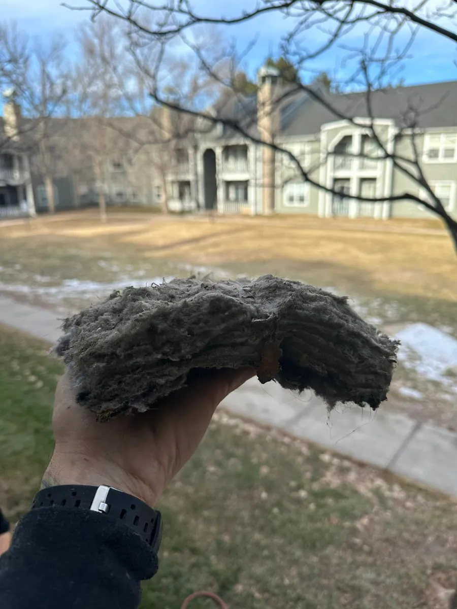 Spotless air duct after cleaning